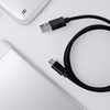 Kábel nabíjací USB - micro USB čierny 1,5 m