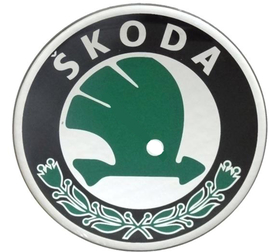 znak SKODA nálepka živicová 75 mm